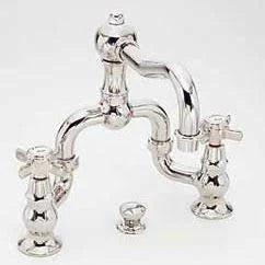 Matte White Bridge Bathroom Faucet U36974