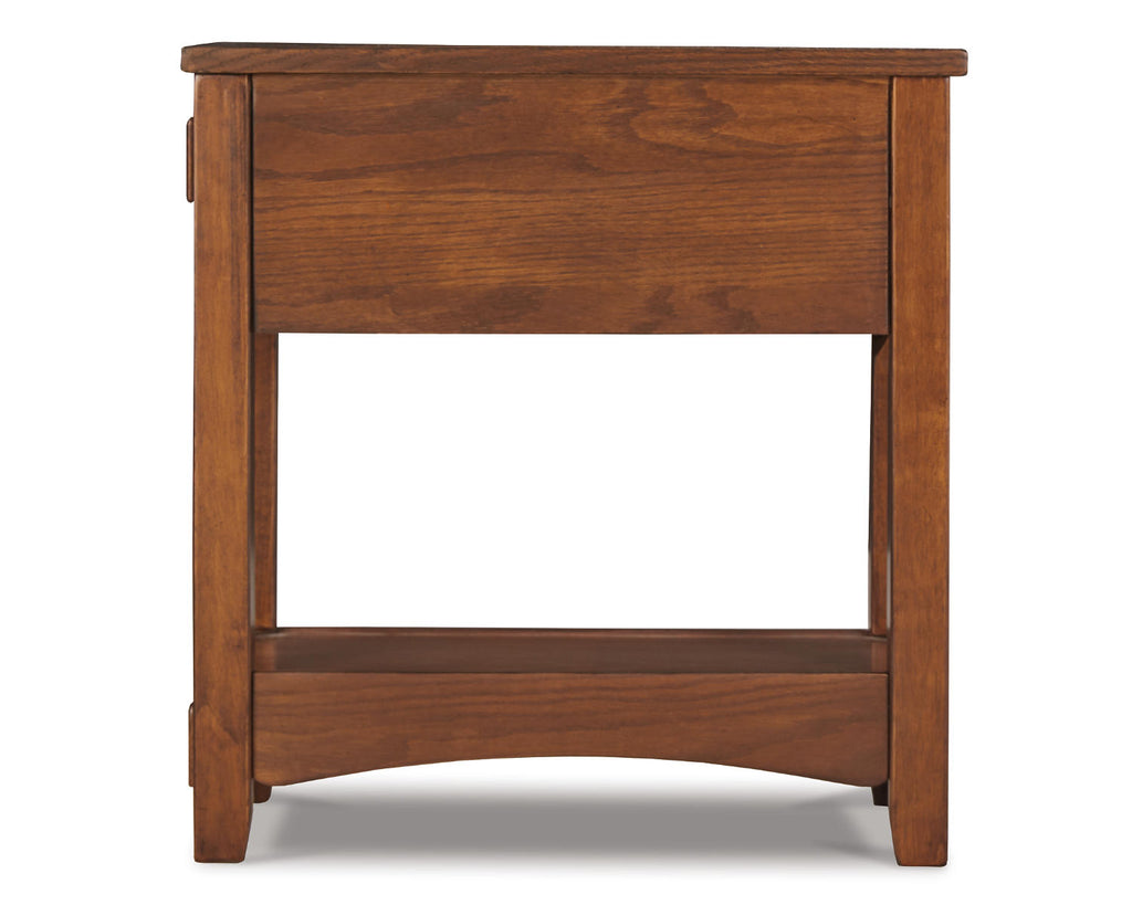 Brown Chairside End Table X2415