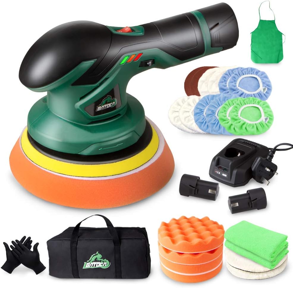 Cordless Car Buffer Polisher with 12V Lithium Rechargeable Battery Brushless Polisher X324197