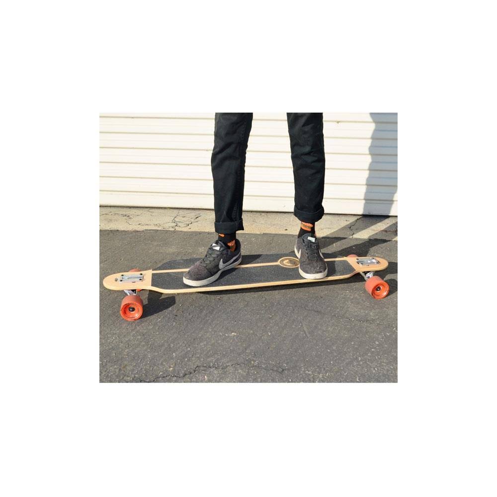 Checker Purple Drop Through Longboard Complete E342109