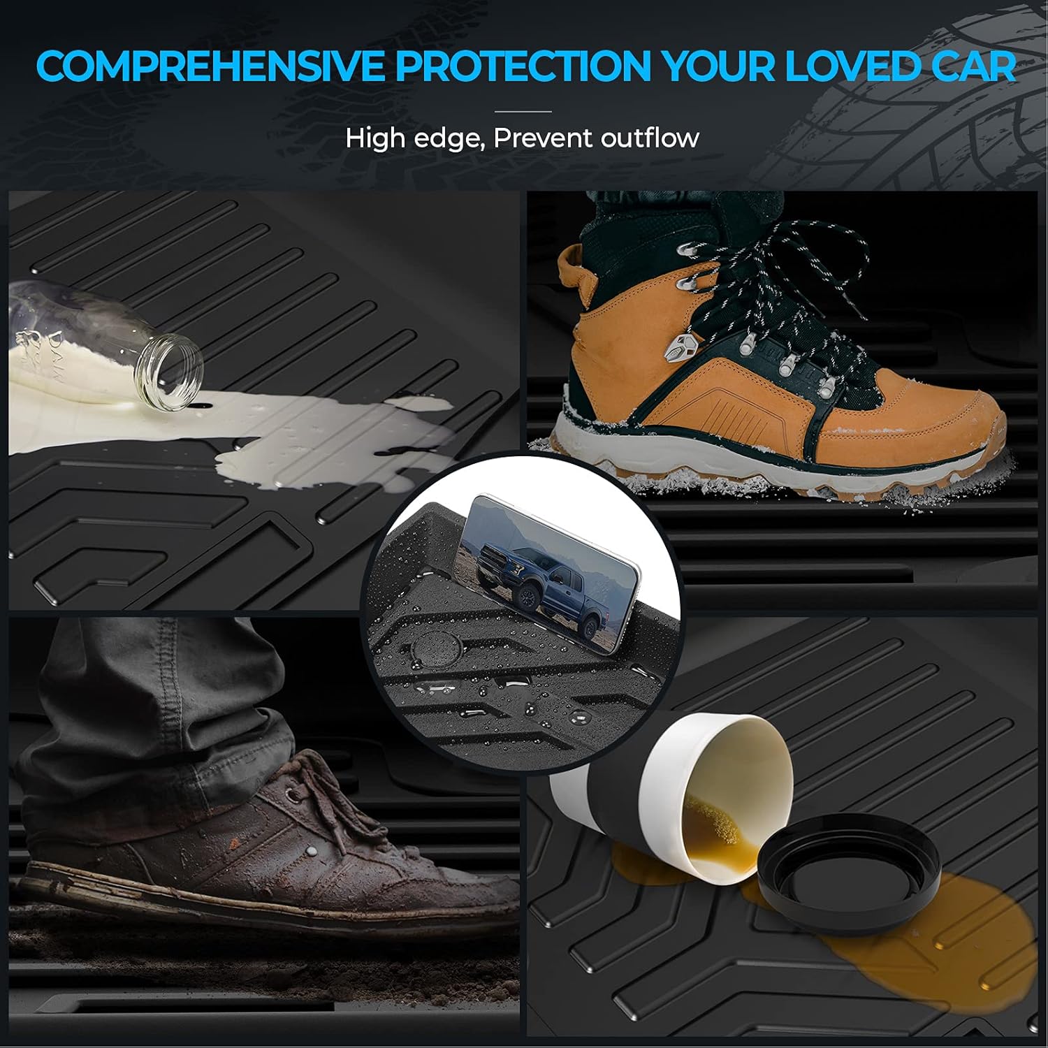 Floor Mat Liner for Crew Cab with Bucket Seat Z9456