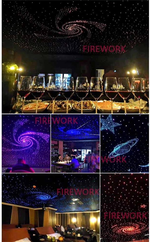 260pcs 0.03in 6.5ft RGBW LED Fiber Optic Star Ceiling Light Kit M666