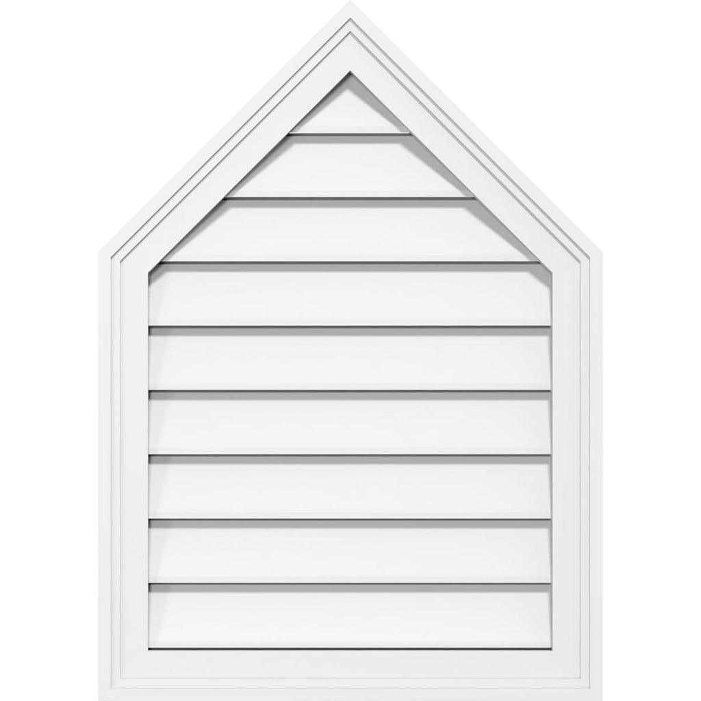 Peaked Top Surface Mount PVC Gable Vent R67235