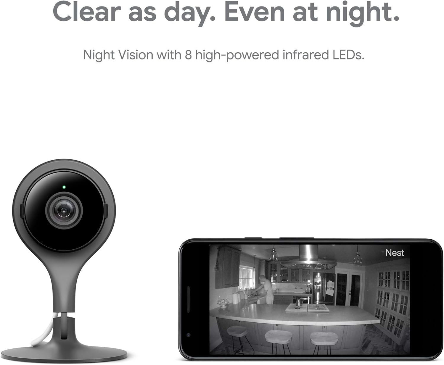 Google Nest Cam Indoor 3 Pack Wired Indoor Camera with Night Vision P677