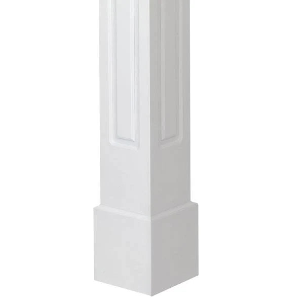 8x22W x 12&H Raised Panel Column with Standard Capital & Base W16743