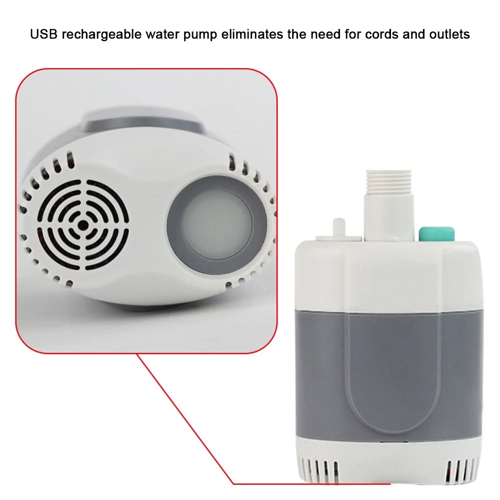 Portable USB Rechargeable Handheld Shower with LED Light T6566
