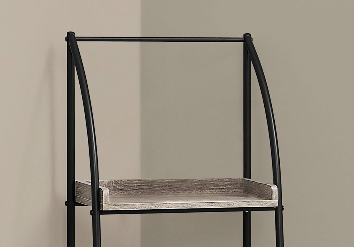 Dark Taupe Black Metal Bookcase H583850
