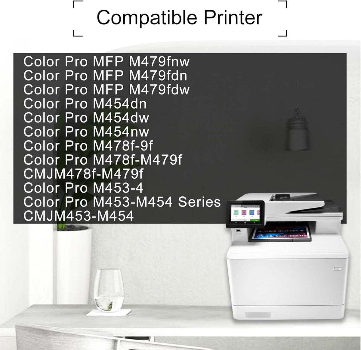 414A Compatible Toner Cartridge for HP Color Pro MFP M479fdw M454 Series Printer V3525