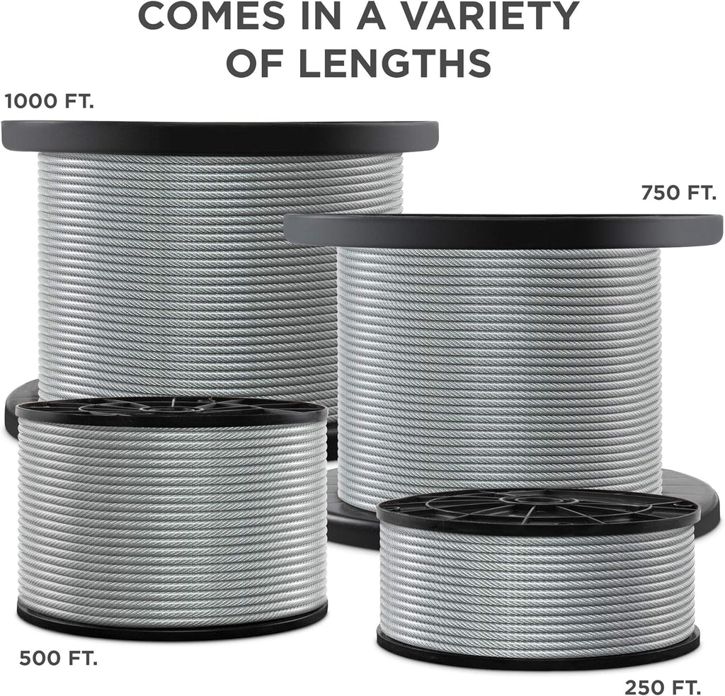 7x7 PVC Coated Galvanized Steel Aircraft Cable H324336