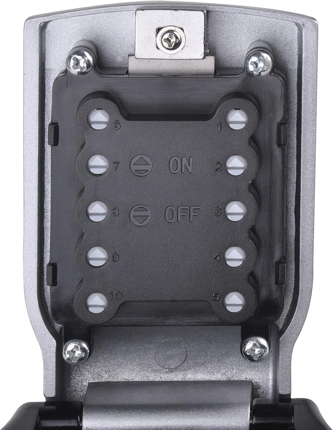 Car Window Lockbox with Protective Rubber Cover, Holds 1-5 Keys A826