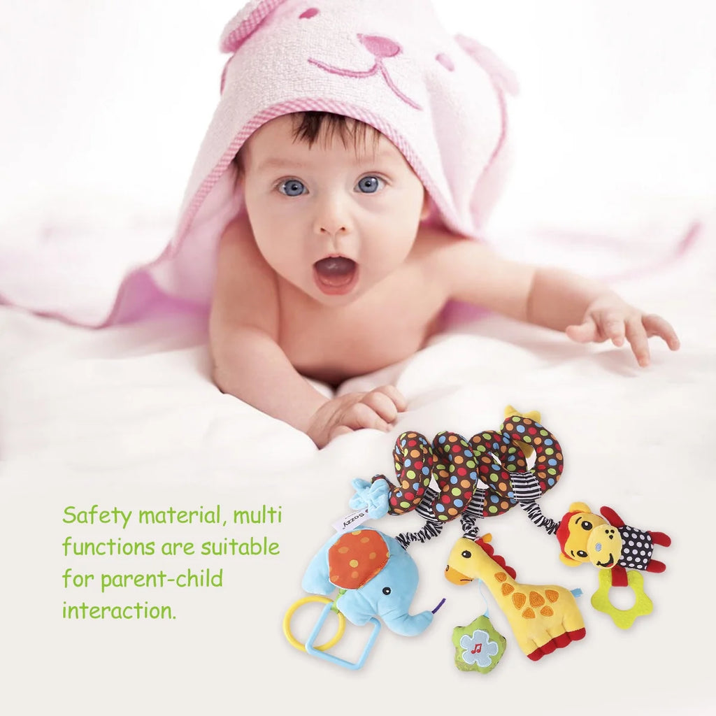Infant Baby Activity Spiral Plush Toys Q36238