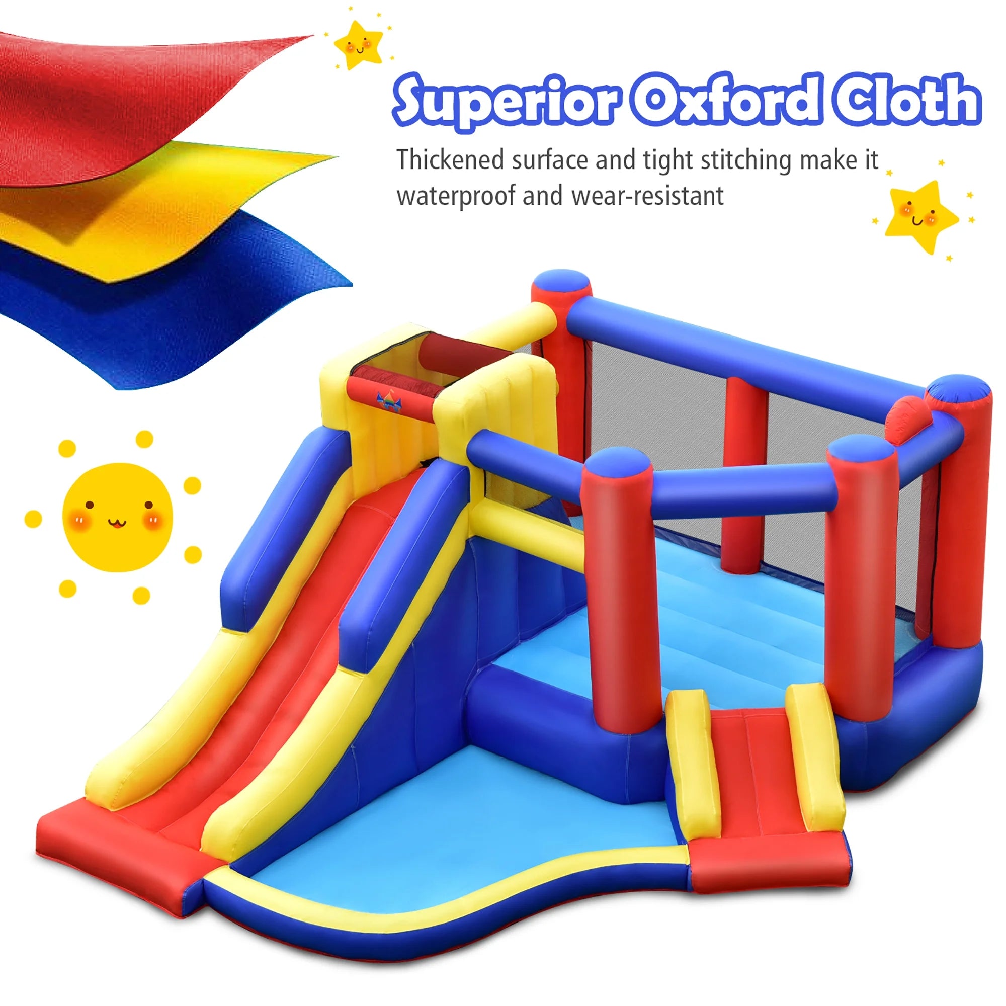 Inflatable Bouncy Castle with Double Slides N436