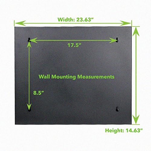 6U Wall-Mount Network Cabinet Enclosure, 450mm Depth, Hinged Back, Swing Gate Server Cabinet, Locks, Pre-Assembled, Perforated Front Door, Cable Management E91397