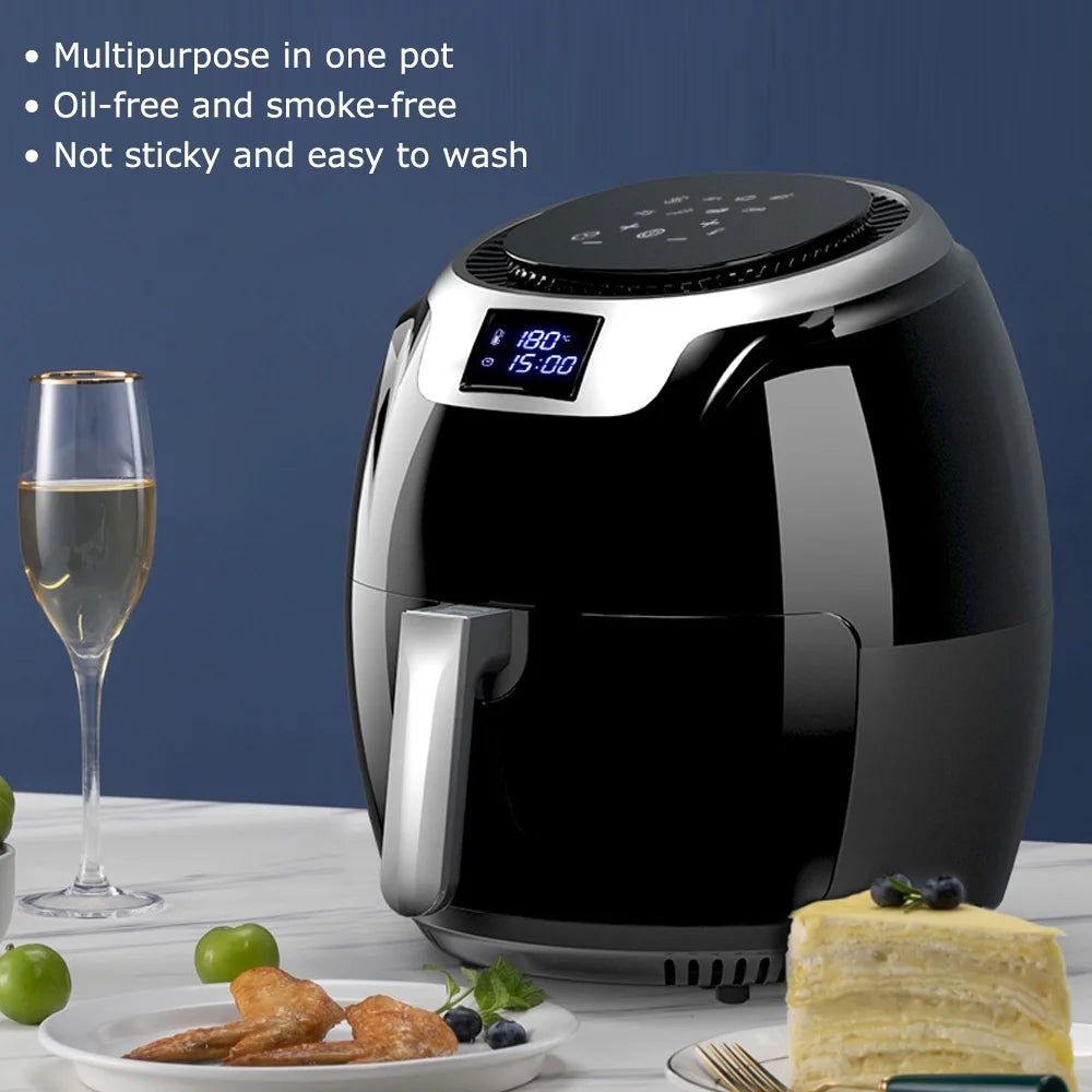 Black 6.3 Quart Smart Touch Screen Air Fryer X41021