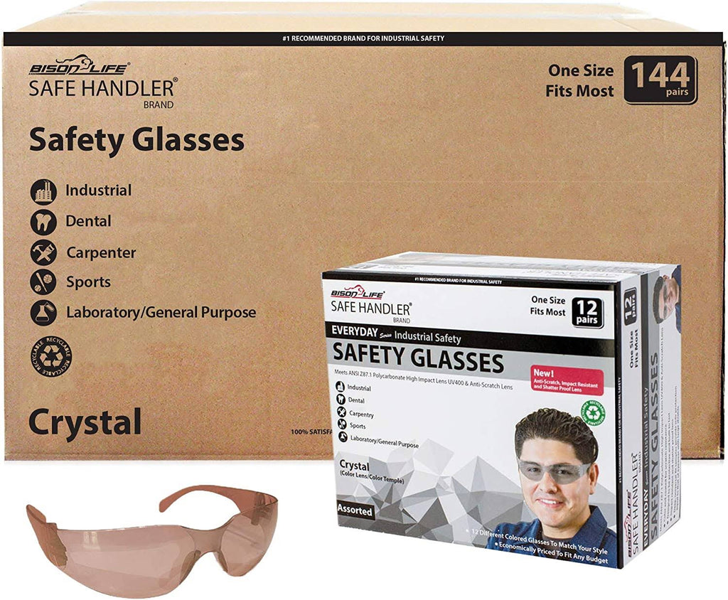 Brown Safety Glasses Pack of 144 M55628