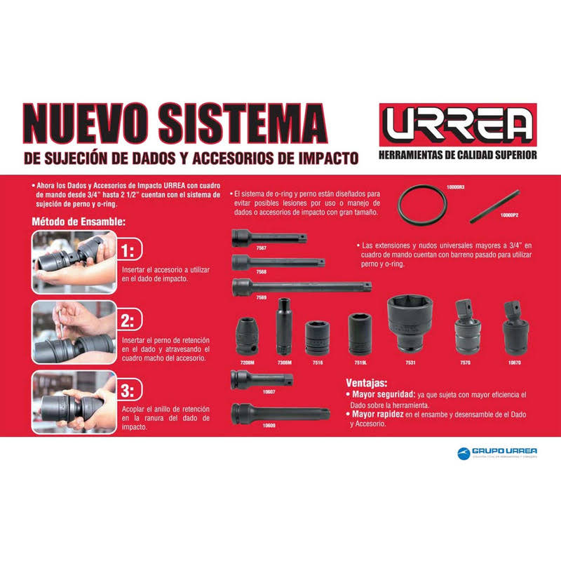 3/4x22 6 Puntas 40 Mm Impact Socket D508977