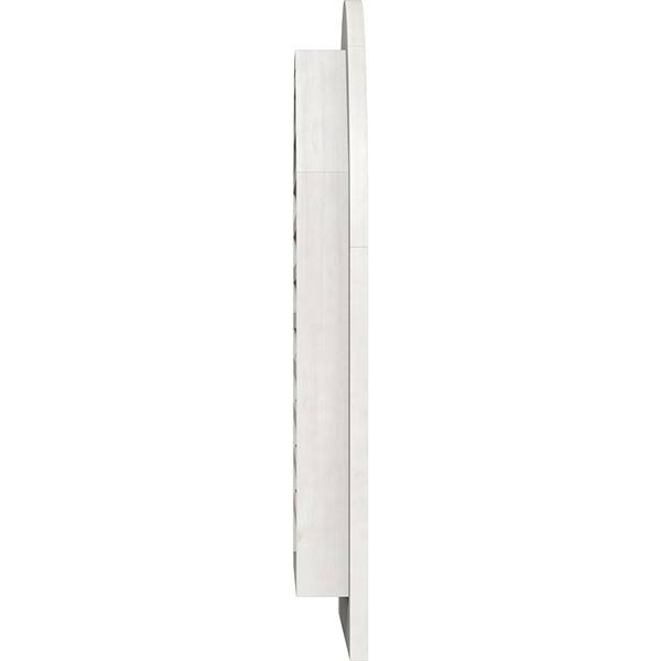 26 inch Round Top Gable Vent, Primed Western Red Cedar F998