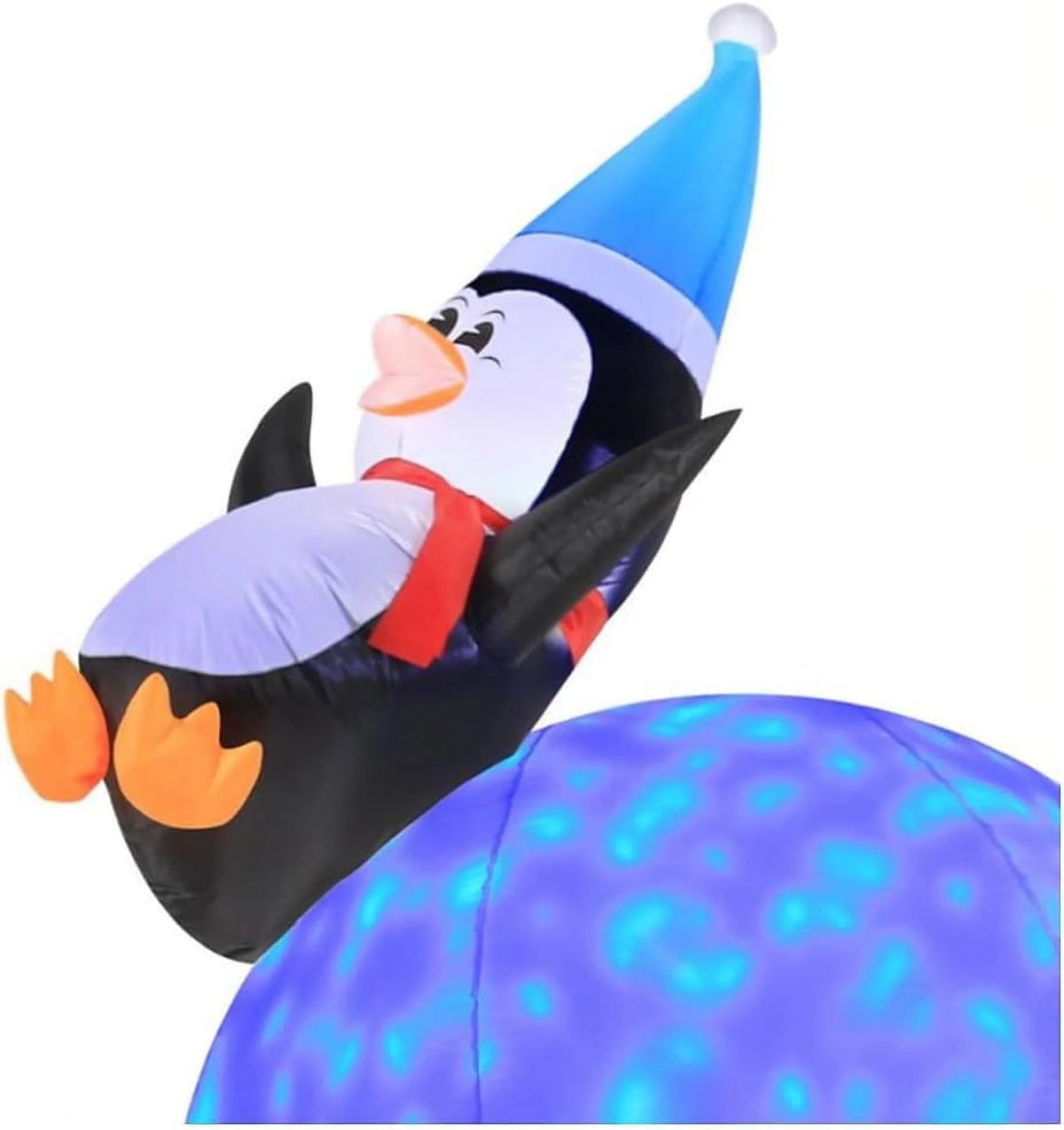 6 Foot Inflatable Penguins With Swirling Lights C5913