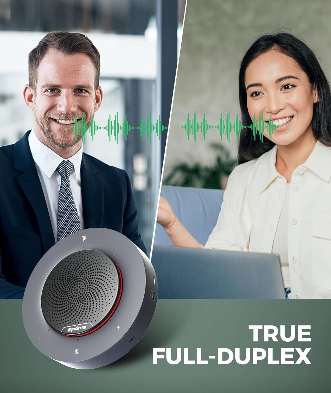 Conference Speaker with 4 Noise-canceling Mics, USB-C Docking Function C240