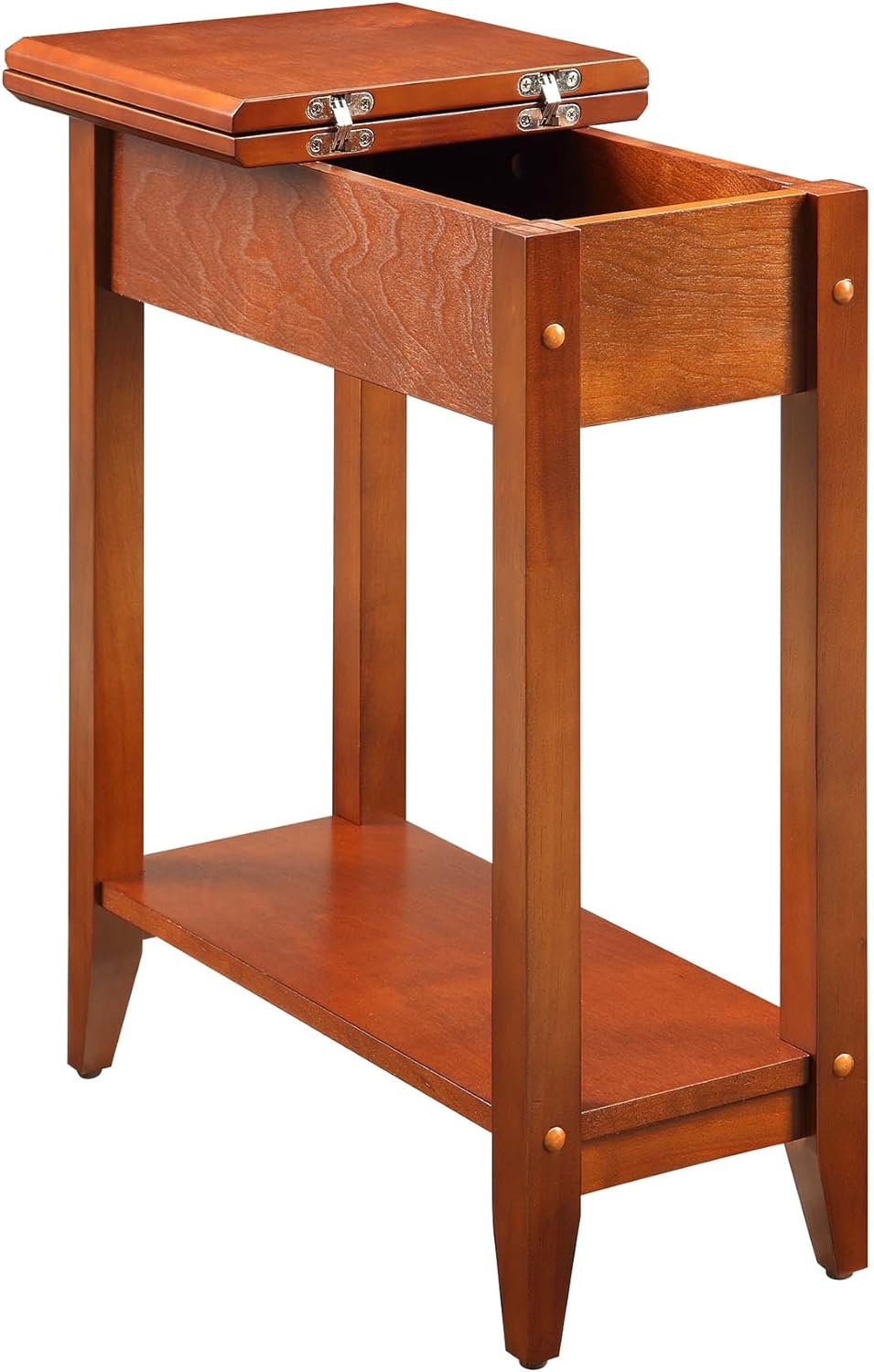 Flip Top End Table, Cherry, Pack of 2 V826