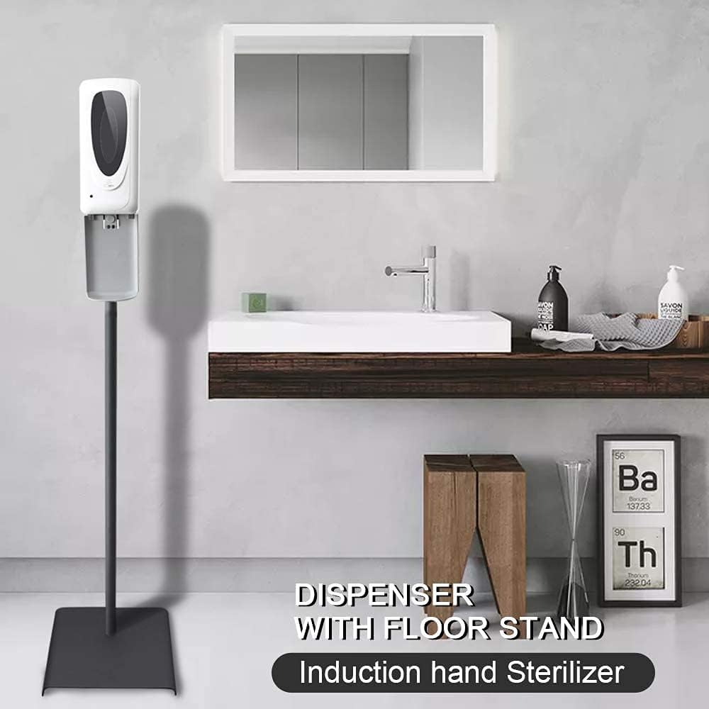 Touchless Automatic Hand Sanitizer Dispenser with Floor Stand and Drip Catcher, Refillable 1000ML(Spray) X31002