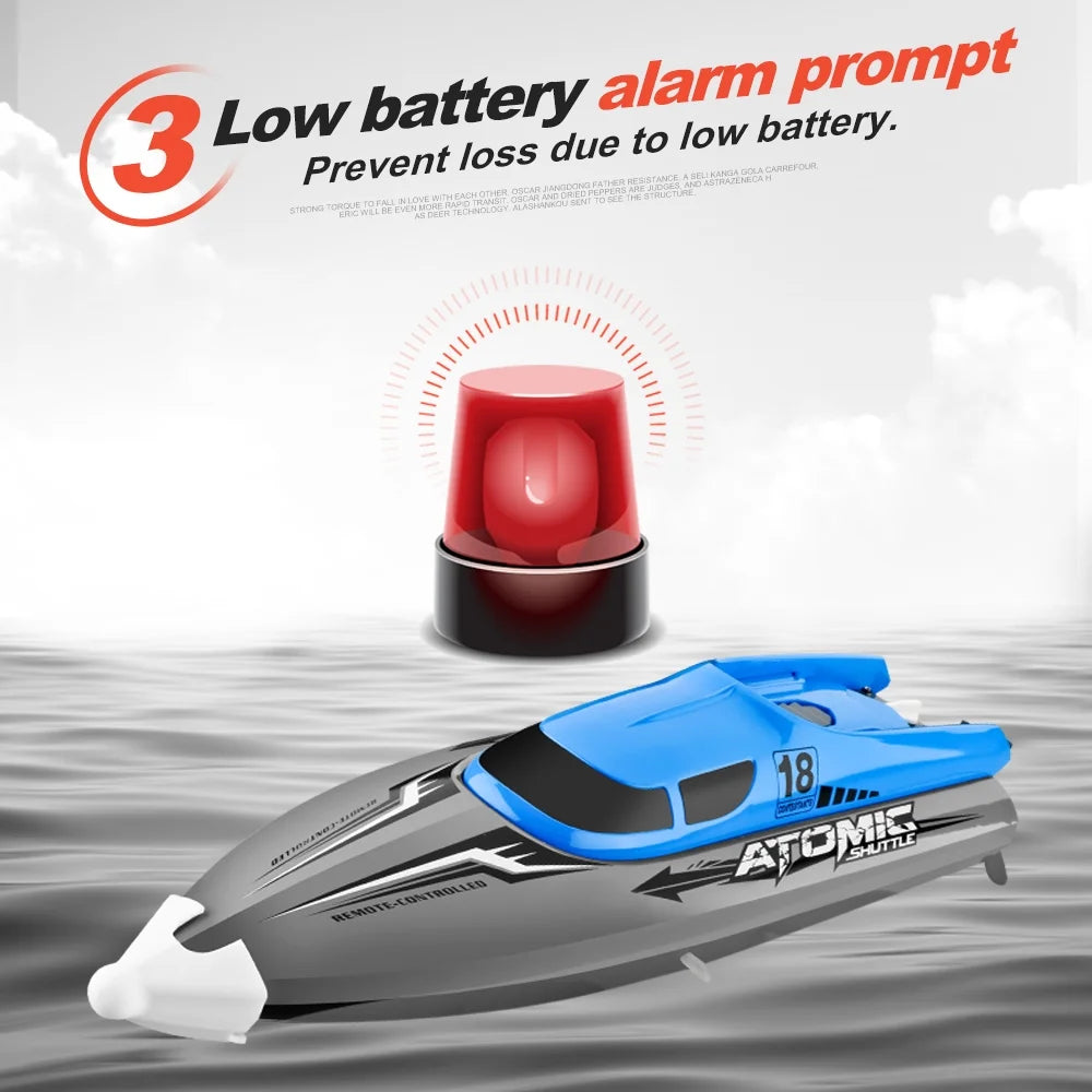 RC Boat Remote Control Boat 30KMH IPV7 Waterproof 2.4GHz 4 Channel Racing Boat S61839