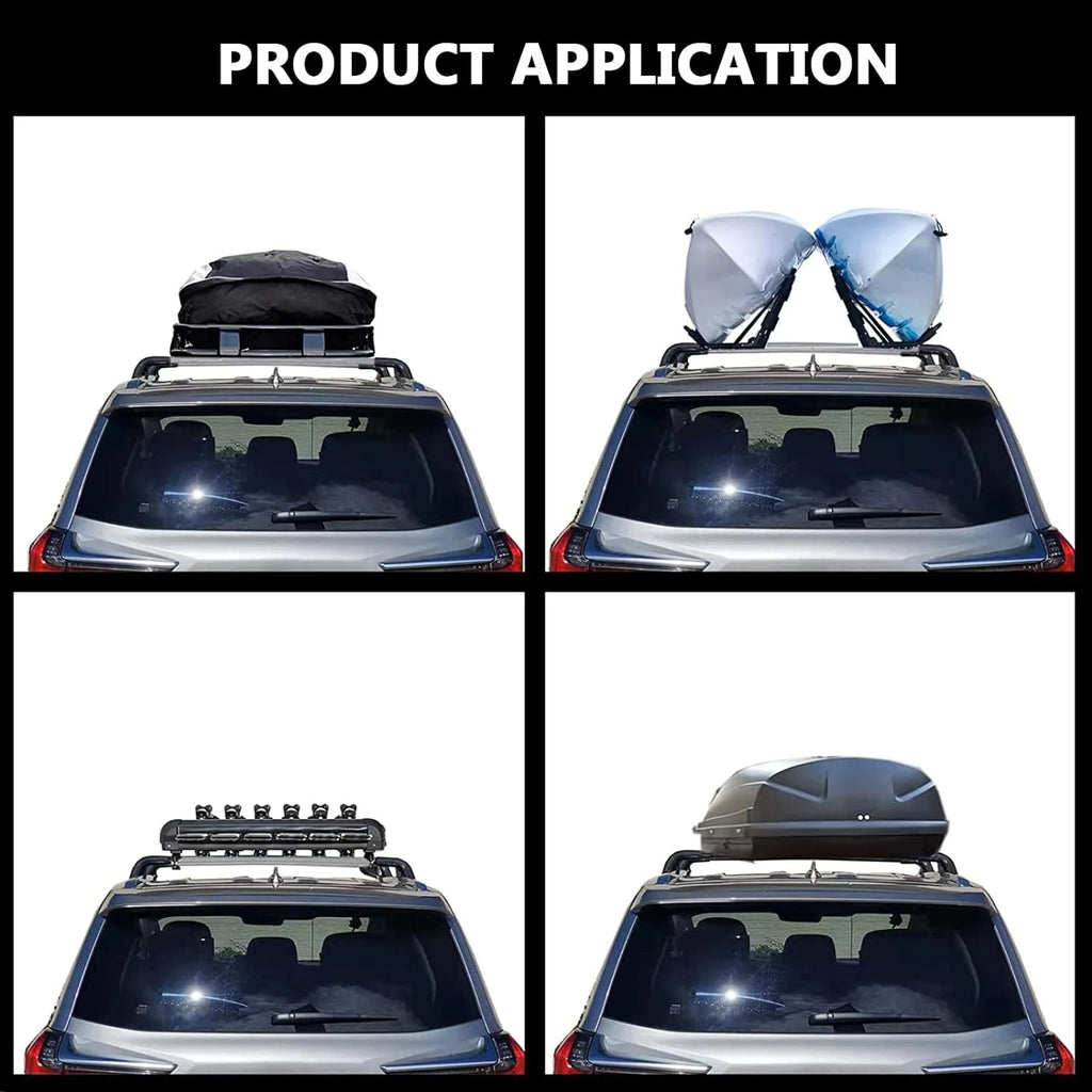 Black Lockable Roof Rack Crossbars I88739