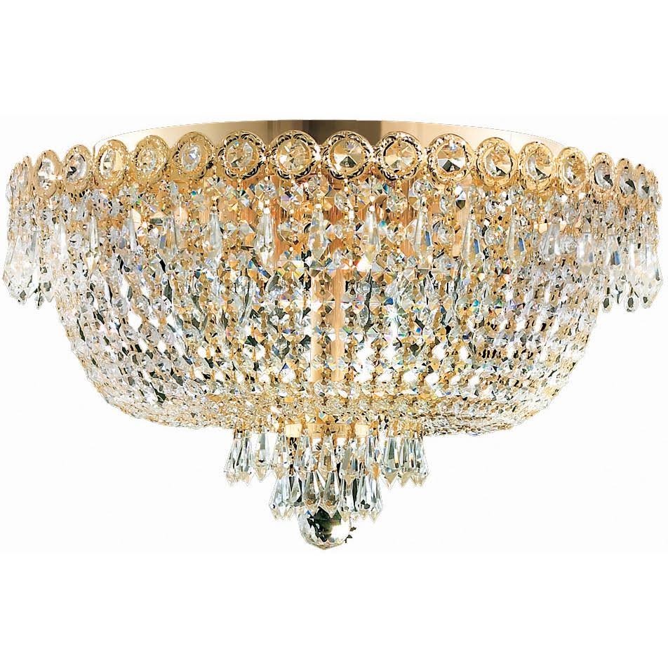 18 inch 6 Light Royal Crystal Flush Mount C768226