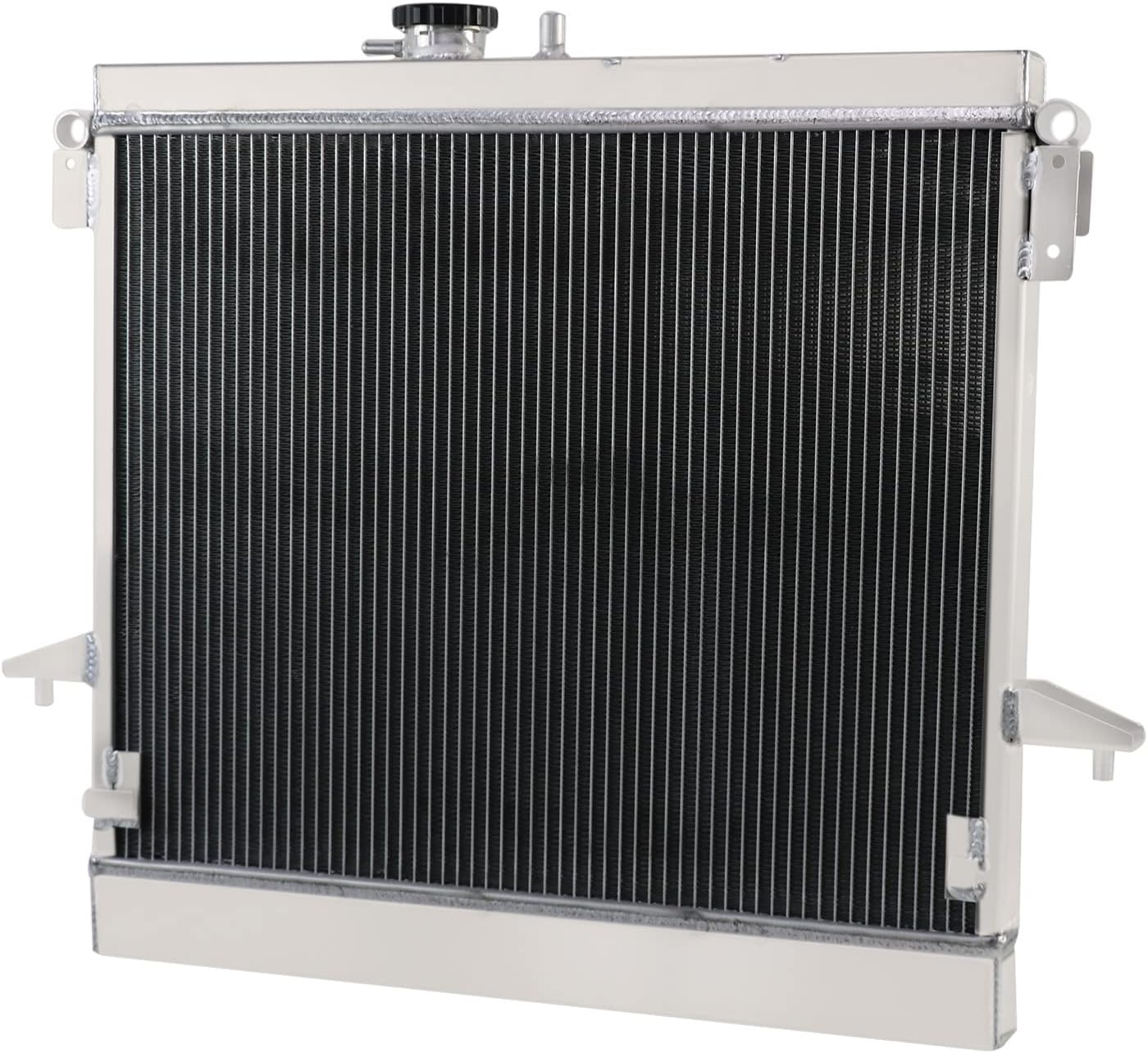 3 Row Aluminum Radiator with Electric Fan Shroud Thermostat Kit Combo X670257