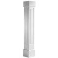 8x22W x 12&H Raised Panel Column with Standard Capital & Base W16743