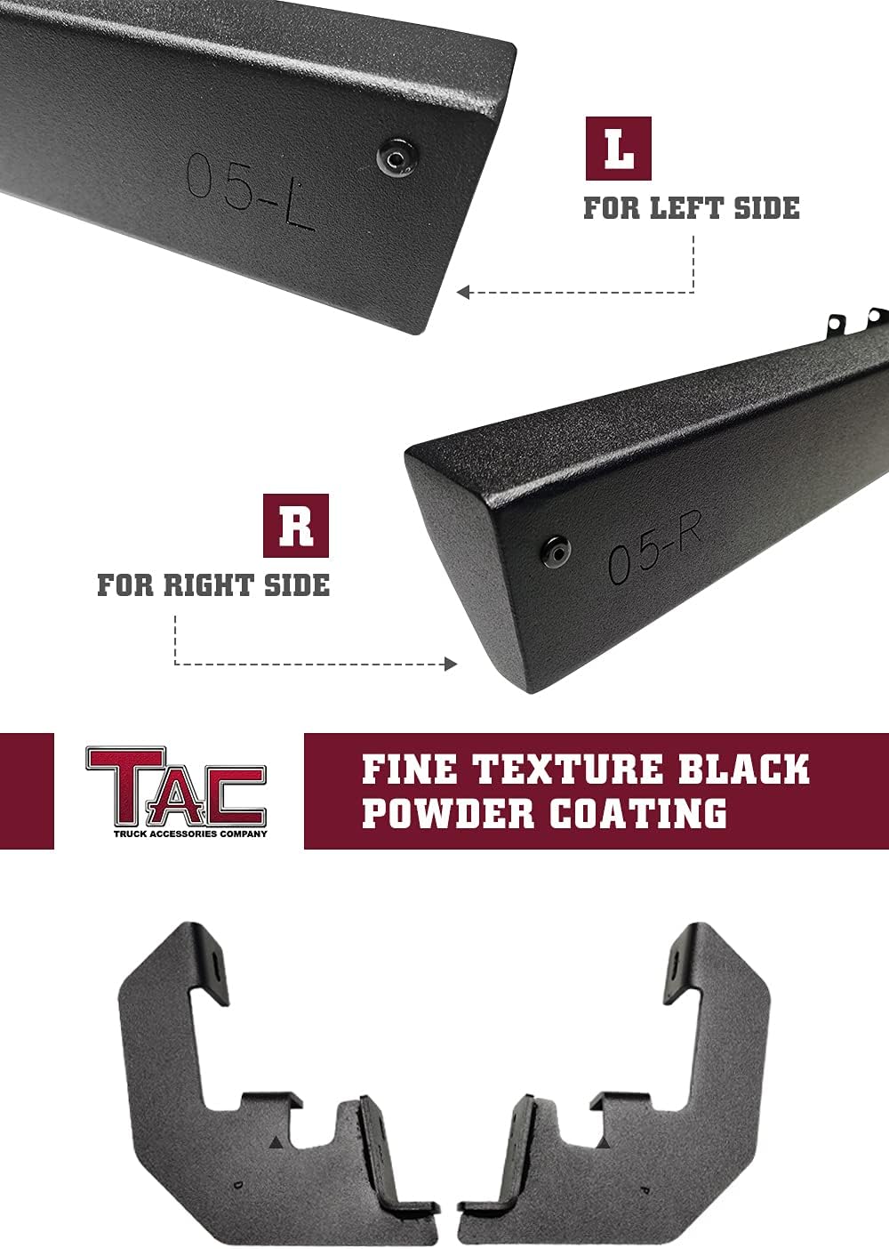 Black Texture Side Bars L6953