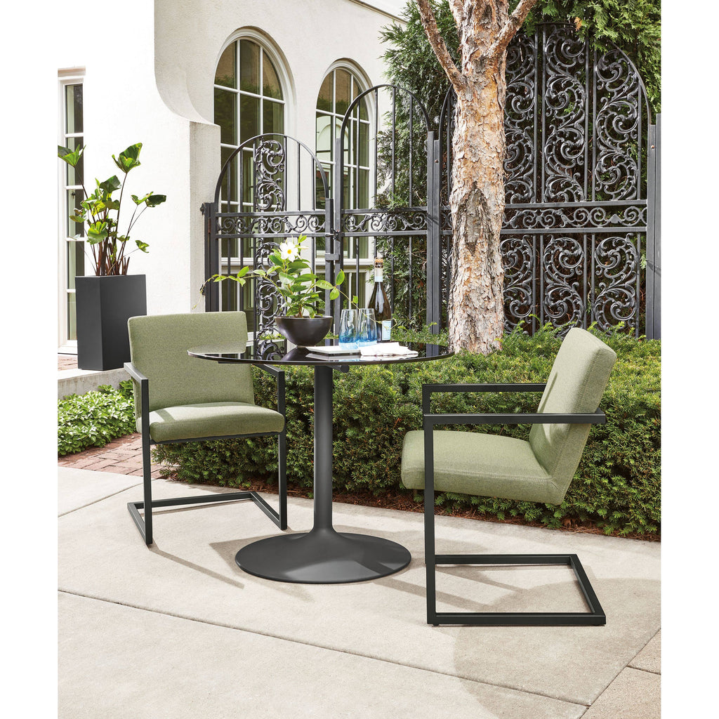 Satin Etched Tempered Glass Patio Table U7493