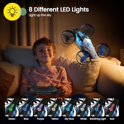 Mini Indoor Drone with Land & Fly Mode, RC Quadcopter M86519