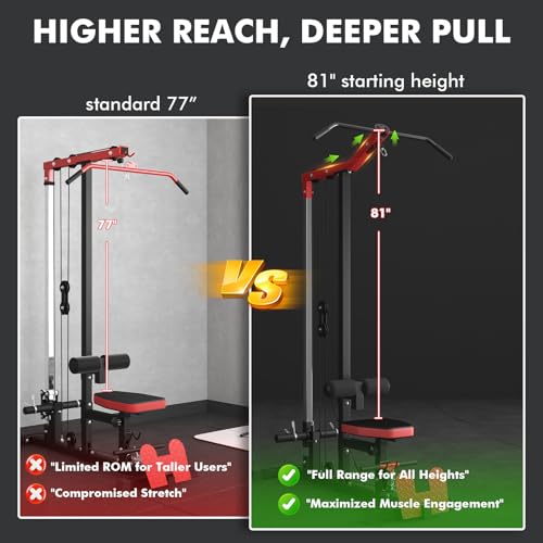 LAT Pulldown Machine with Leg Hold Down Attachment U700