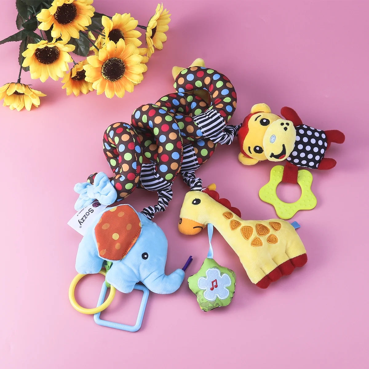 Infant Baby Activity Spiral Plush Toys Q36238