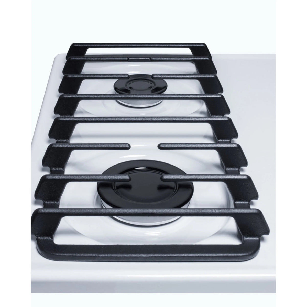 24" Gas Cooktop with Four Sealed Burners, White Porcelain Surface, Cast Iron Grates I65466