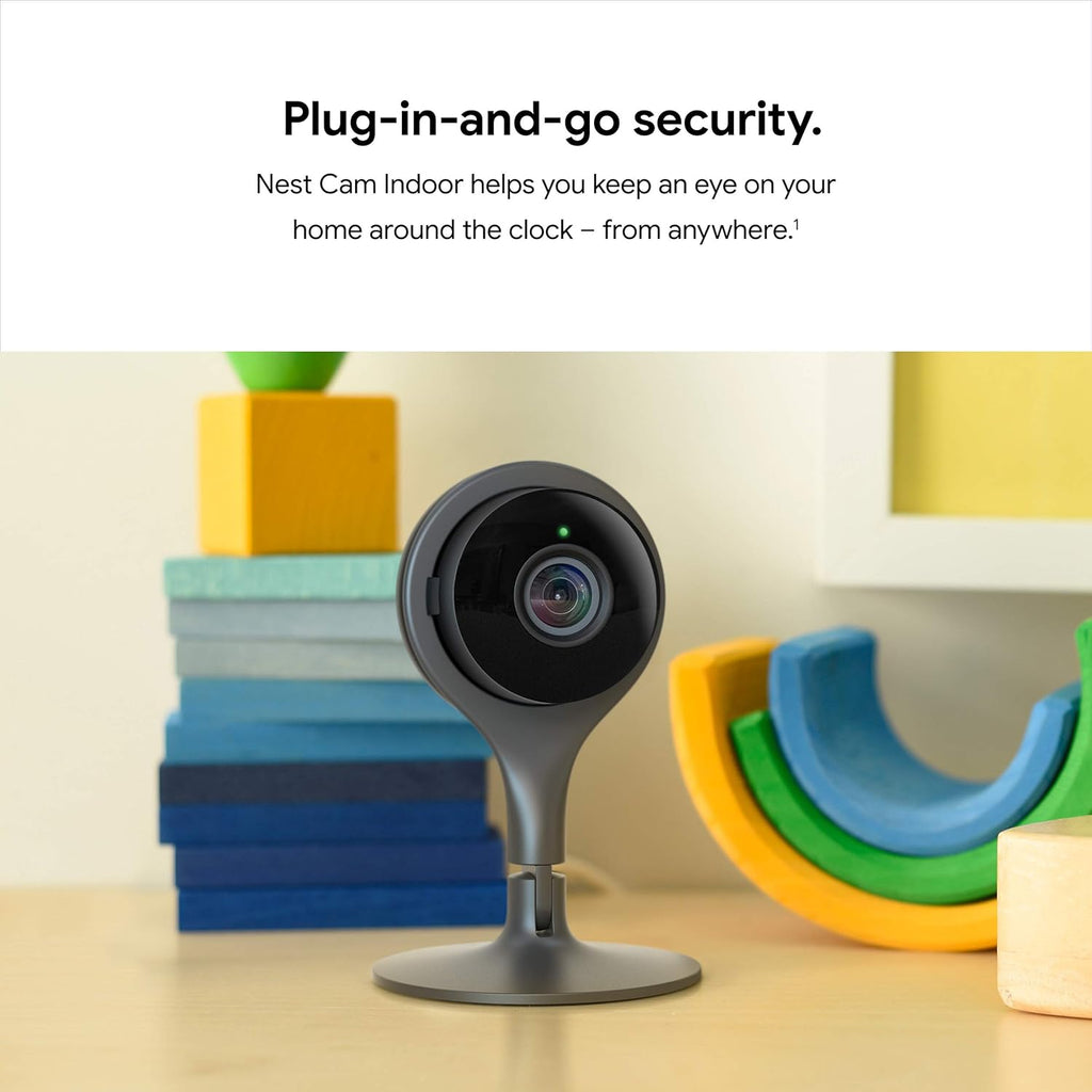 Google Nest Cam Indoor 3 Pack Wired Indoor Camera with Night Vision P677
