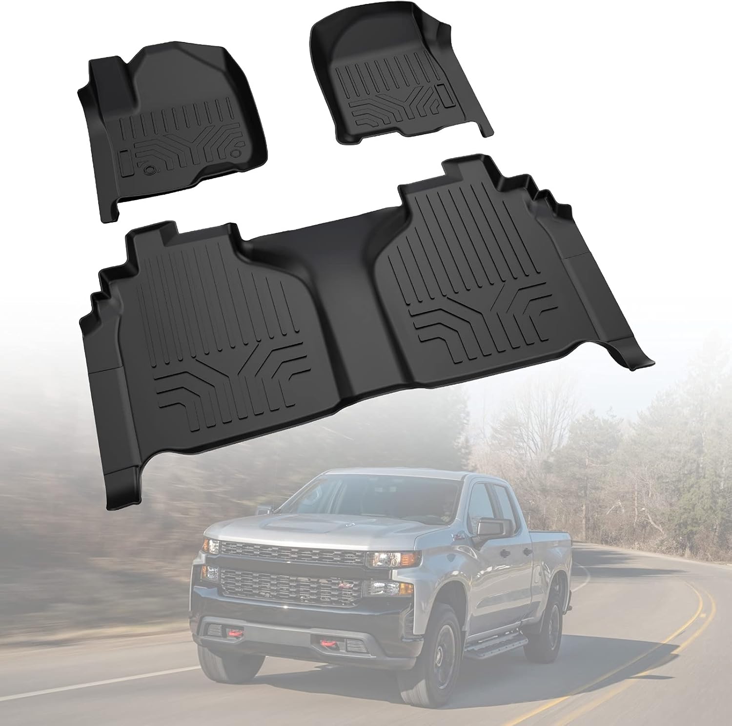 Floor Mat Liner for Crew Cab with Bucket Seat Z9456
