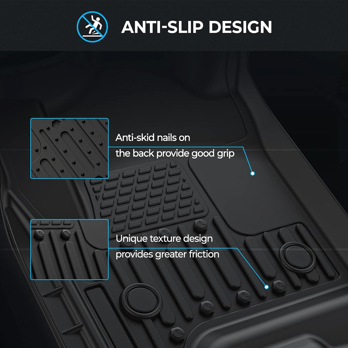 Floor Mat Liner for Crew Cab with Bucket Seat Z9456