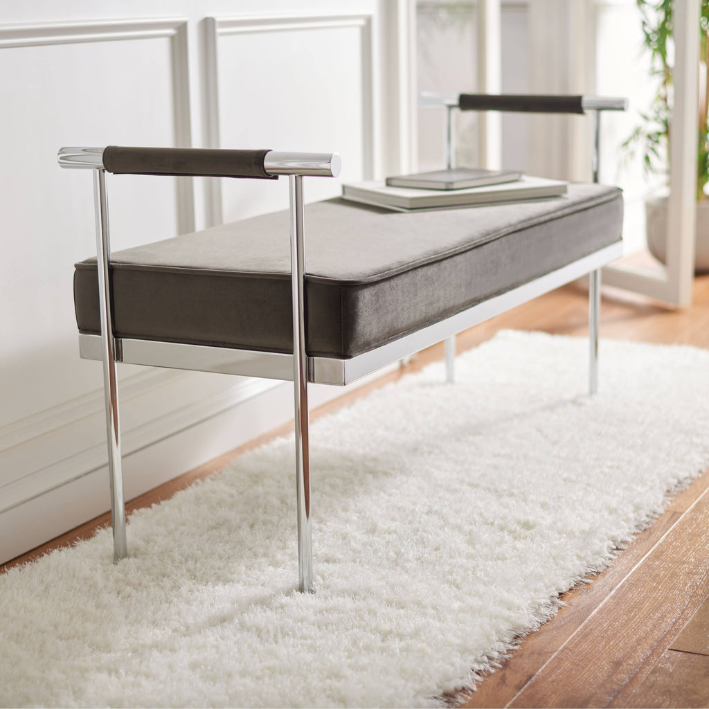 Shale Rectangle Bench with Arms J19720