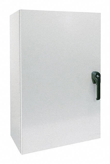 12 inH x 12 inW x 6 in Metallic Enclosure, Gray P863652