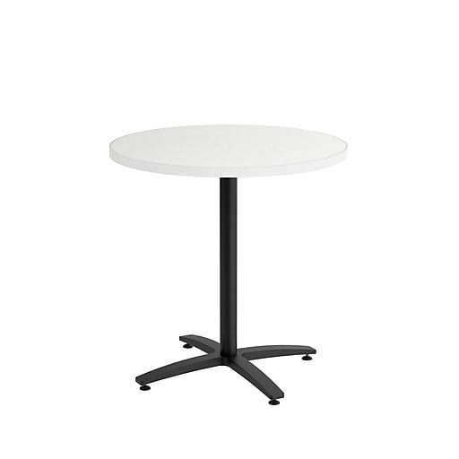 30 inch Round Silver Mesh Laminate Table P49310