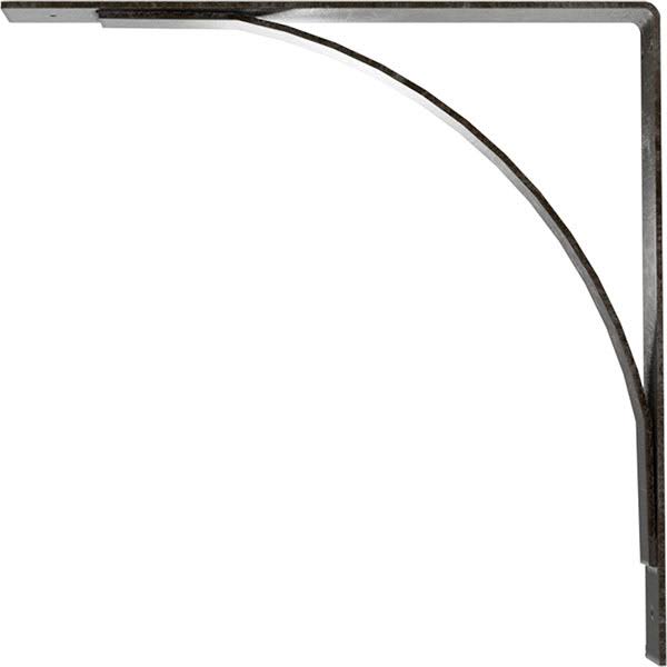 Morris Steel Bracket, Antiqued Warm Silver C124