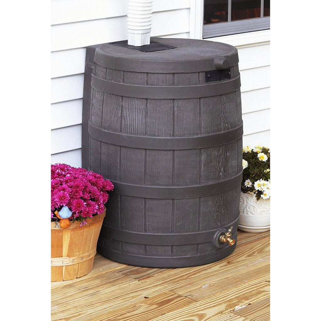 50 Gallon Plastic Rain Barrel with Brass Spigot (5 Pack) Q48465