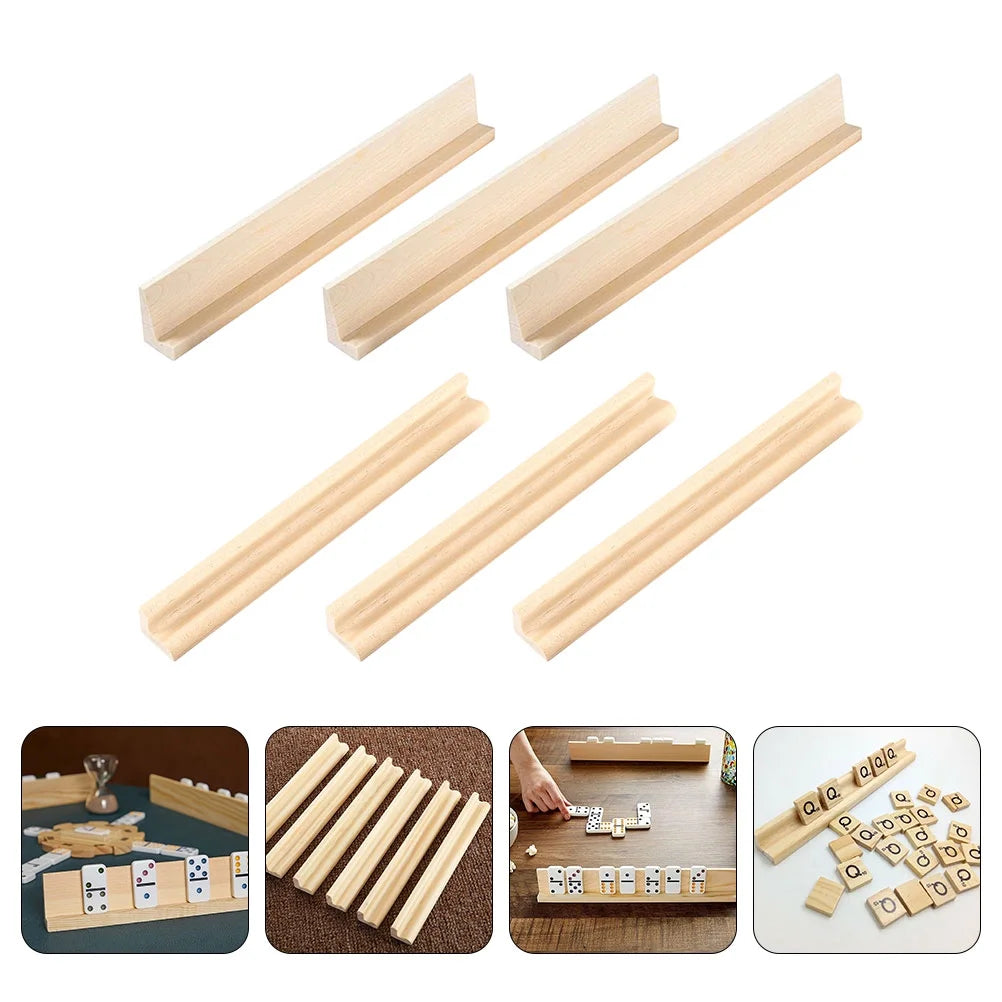 6Pcs Wooden Domino Holders O304