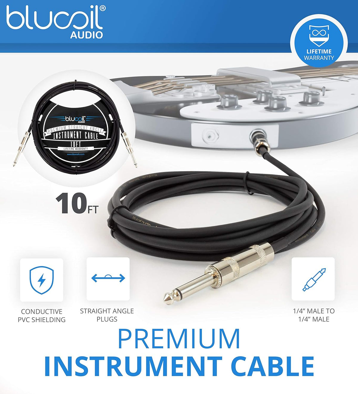 Humbucker Set with Guitar Picks, Patch Cables, and Instrument Cable I9010