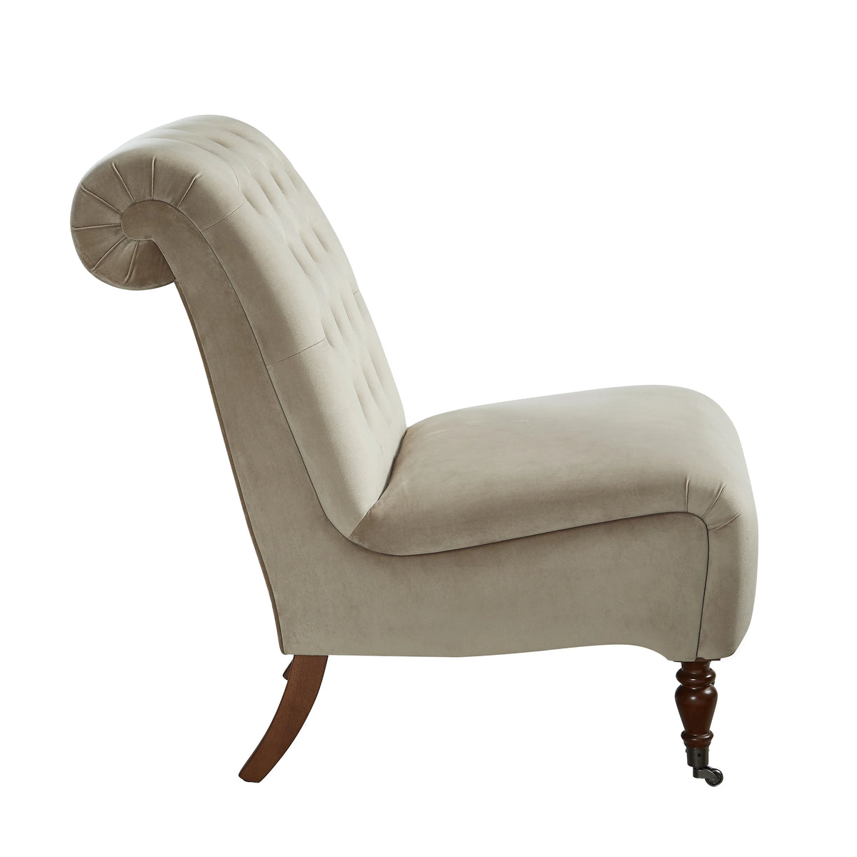 Tufted Velvet Slipper Chair S5291