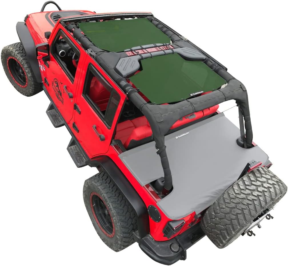 JKU 4 Door Front & Rear Black Mesh Sun Shade Z15961