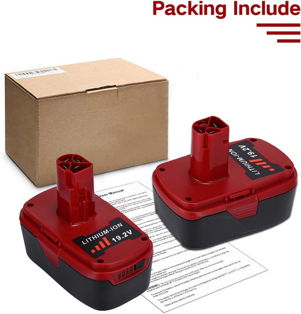 2 Packs 6.0Ah 19.2V Lithium-ion Battery H57412