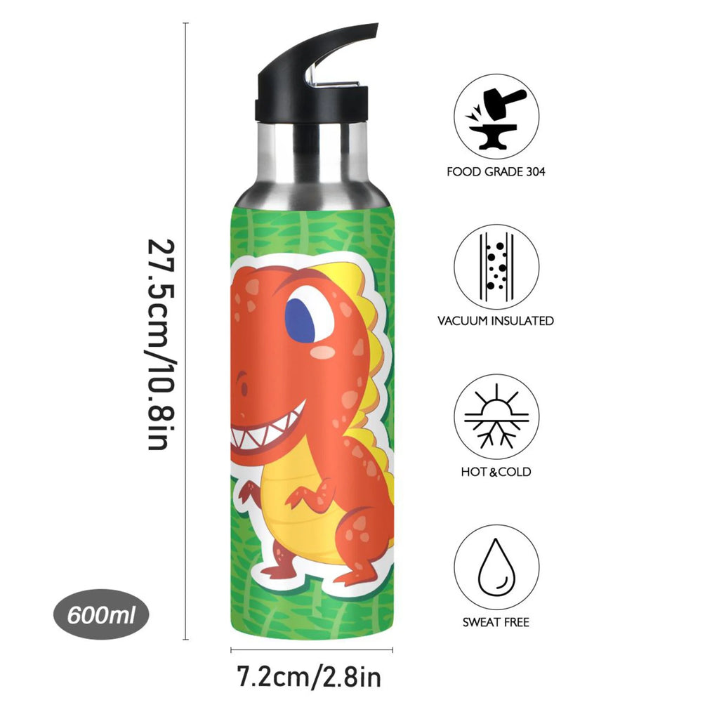 Stainless Steel Water Bottle with Straw Lid 20 OZ B3418